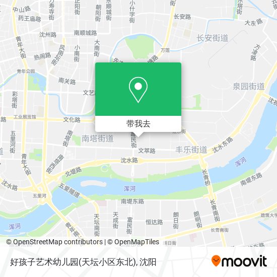 好孩子艺术幼儿园(天坛小区东北)地图