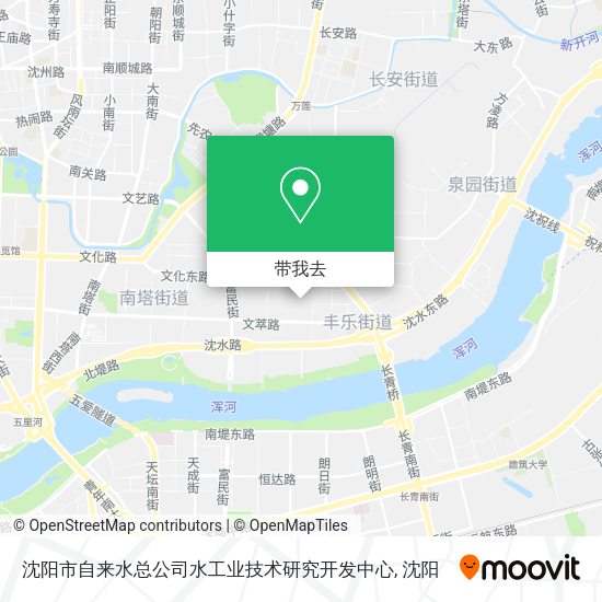 沈阳市自来水总公司水工业技术研究开发中心地图