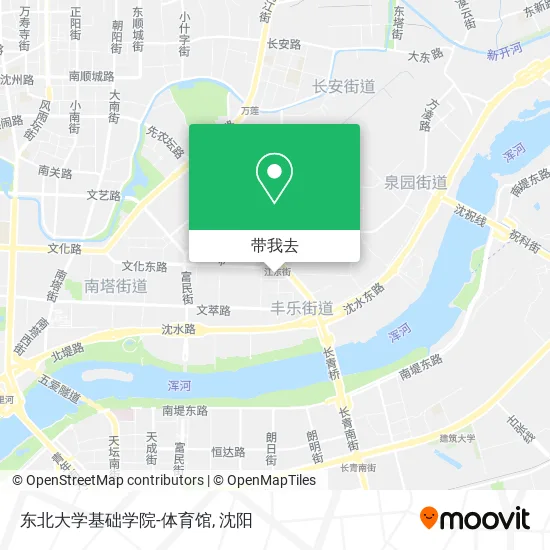 东北大学基础学院-体育馆地图