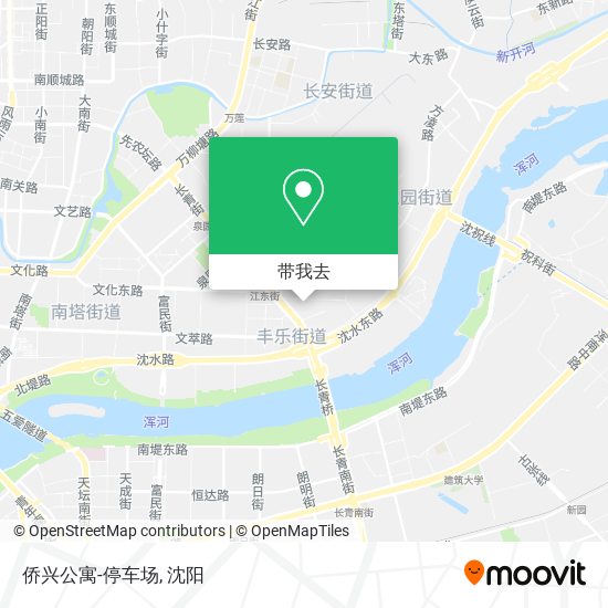 侨兴公寓-停车场地图