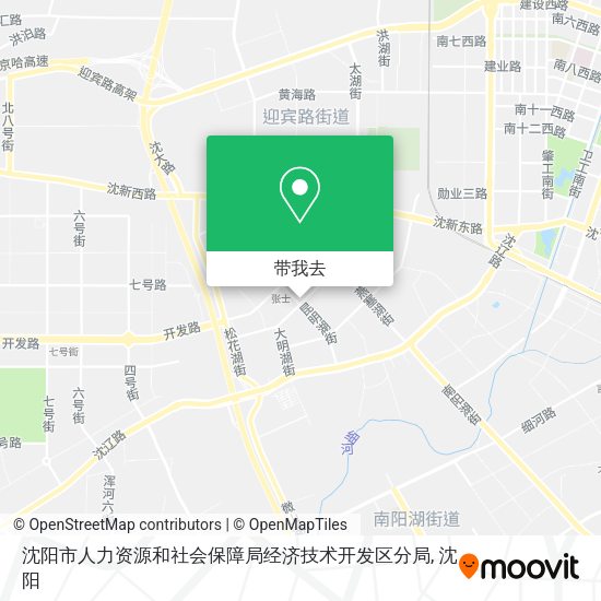 沈阳市人力资源和社会保障局经济技术开发区分局地图
