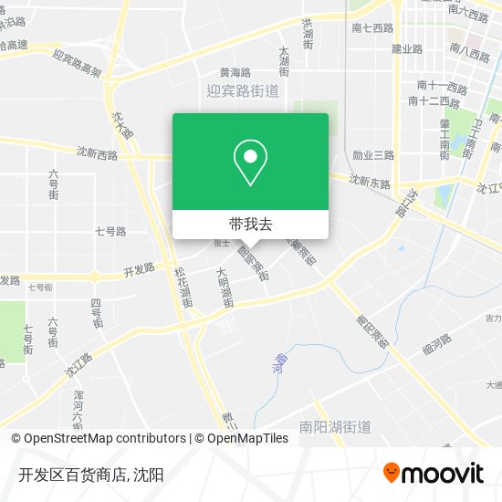 开发区百货商店地图