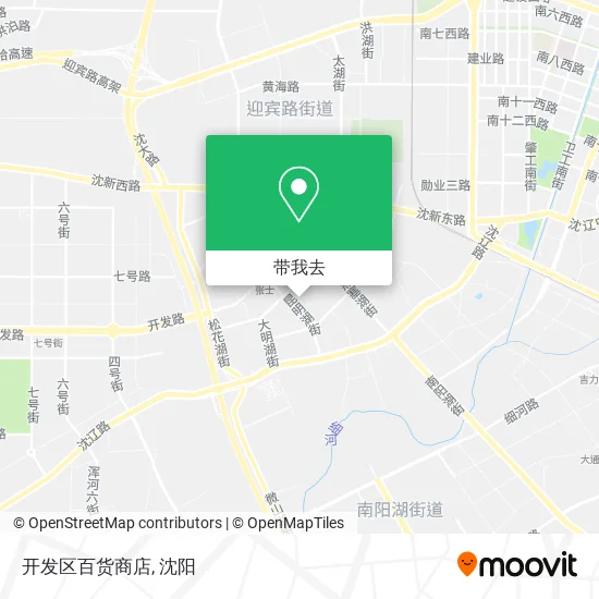 开发区百货商店地图