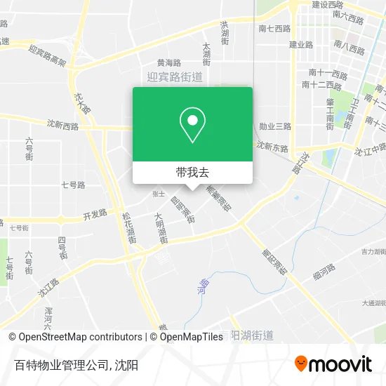 百特物业管理公司地图