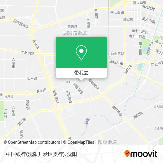 中国银行(沈阳开发区支行)地图