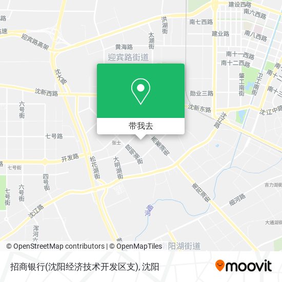 招商银行(沈阳经济技术开发区支)地图