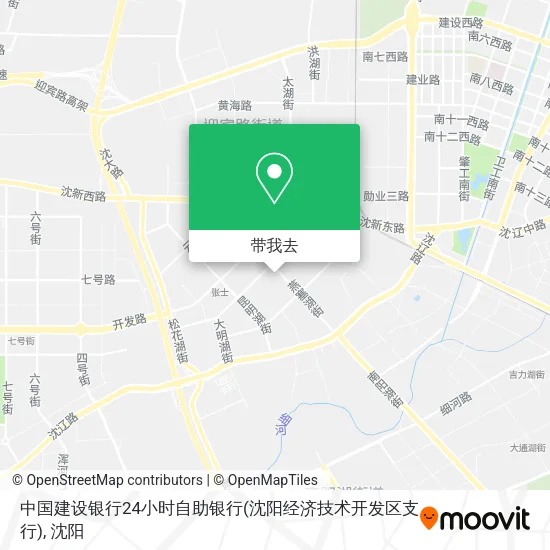 中国建设银行24小时自助银行(沈阳经济技术开发区支行)地图