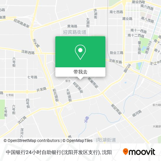 中国银行24小时自助银行(沈阳开发区支行)地图