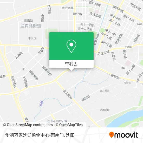 华润万家沈辽购物中心-西南门地图