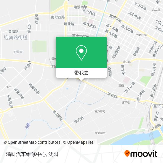 鸿研汽车维修中心地图
