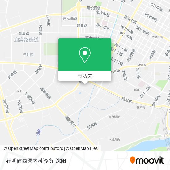 崔明健西医内科诊所地图