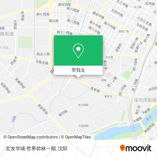 宏发华城-世界碧林一期地图