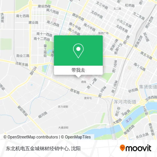 东北机电五金城钢材经销中心地图