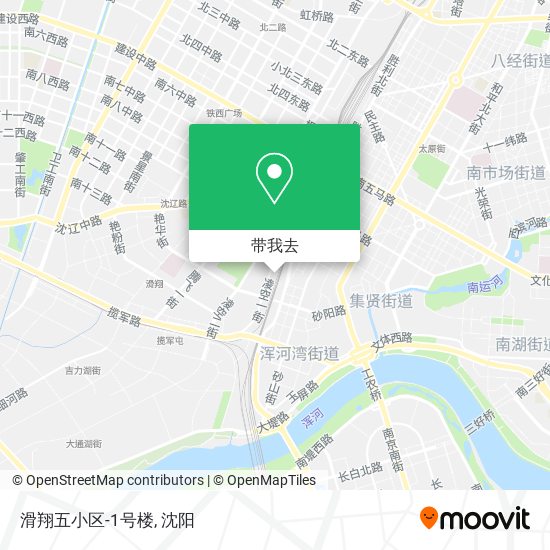 滑翔五小区-1号楼地图