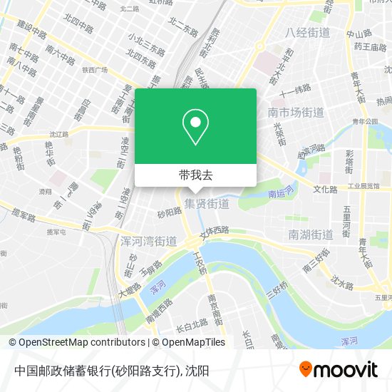 中国邮政储蓄银行(砂阳路支行)地图