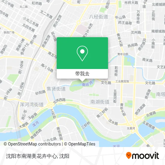 沈阳市南湖美花卉中心地图