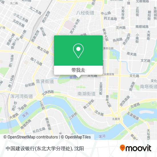 中国建设银行(东北大学分理处)地图