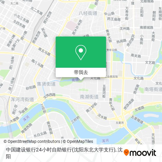 中国建设银行24小时自助银行(沈阳东北大学支行)地图