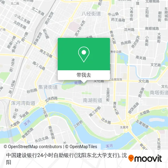 中国建设银行24小时自助银行(沈阳东北大学支行)地图