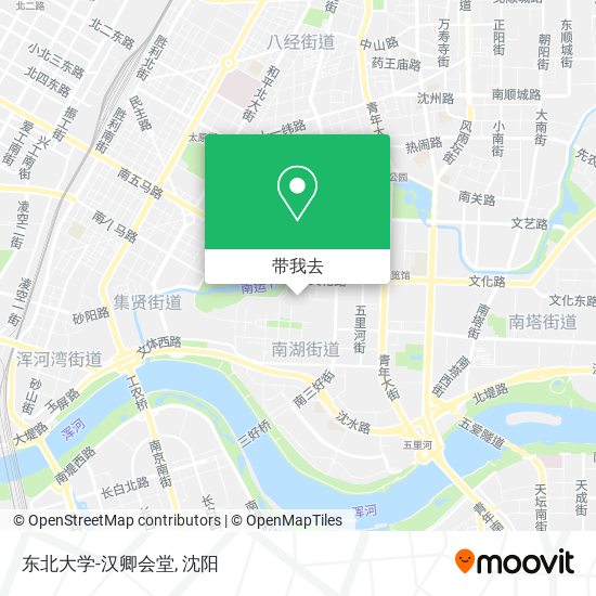 东北大学-汉卿会堂地图