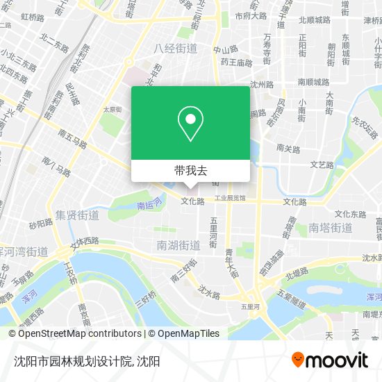 沈阳市园林规划设计院地图