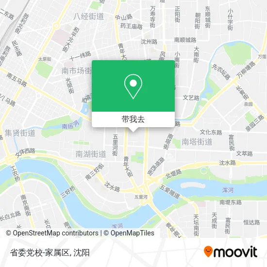 省委党校-家属区地图