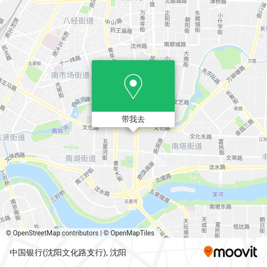中国银行(沈阳文化路支行)地图