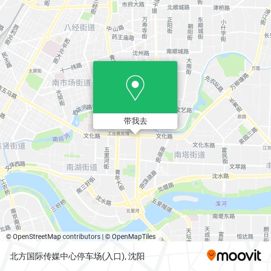 北方国际传媒中心停车场(入口)地图