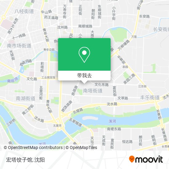 宏塔饺子馆地图