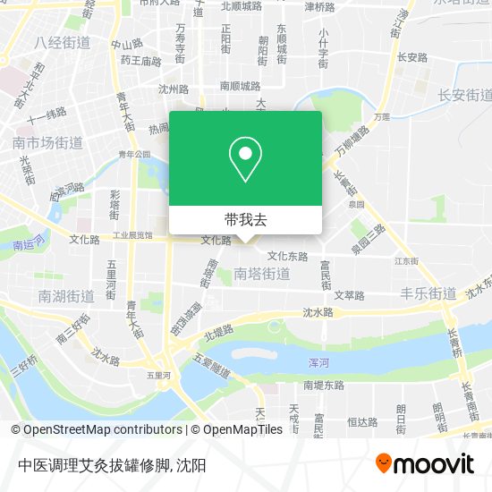 中医调理艾灸拔罐修脚地图