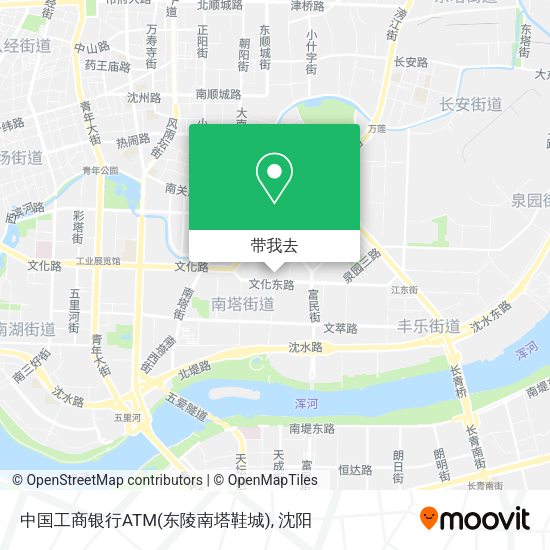 中国工商银行ATM(东陵南塔鞋城)地图