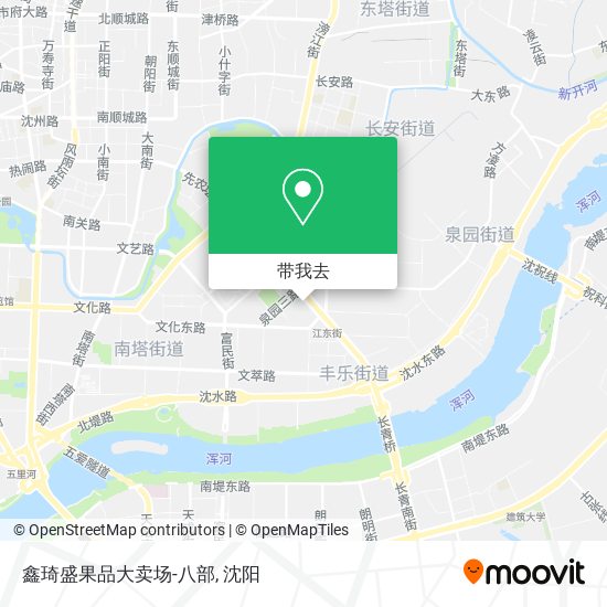 鑫琦盛果品大卖场-八部地图