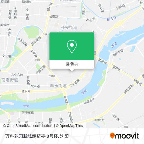 万科花园新城朗晴苑-8号楼地图