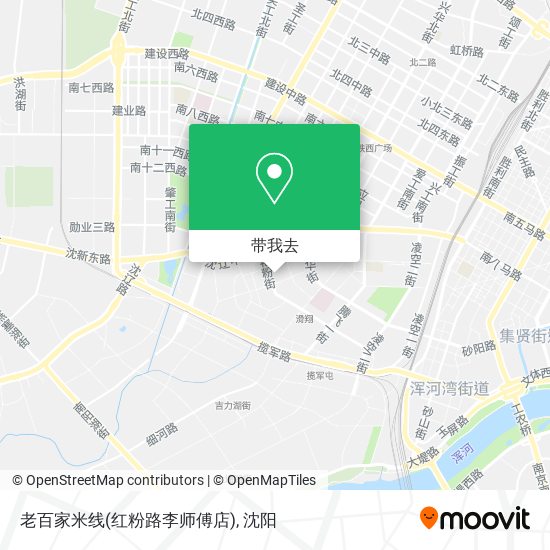 老百家米线(红粉路李师傅店)地图