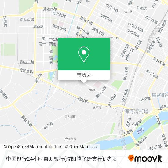 中国银行24小时自助银行(沈阳腾飞街支行)地图