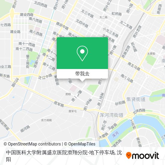 中国医科大学附属盛京医院滑翔分院-地下停车场地图