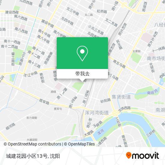 城建花园小区13号地图