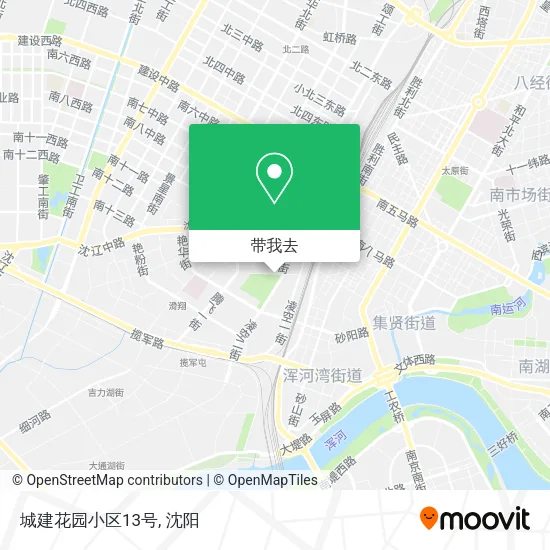城建花园小区13号地图