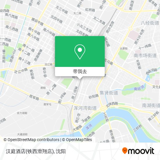 汉庭酒店(铁西滑翔店)地图