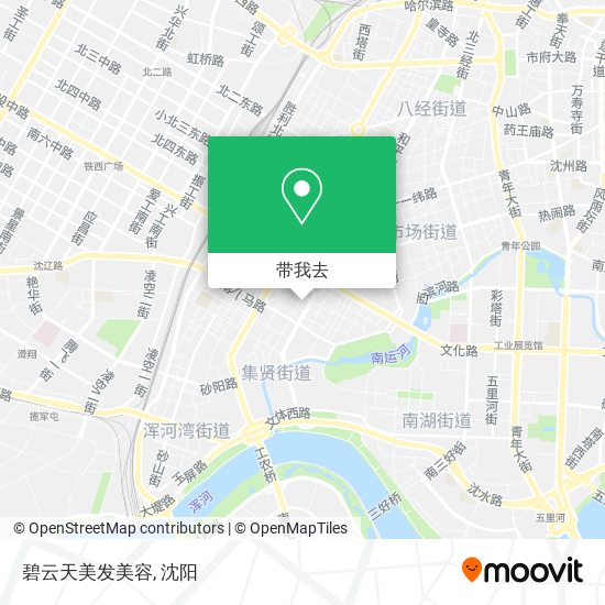 碧云天美发美容地图