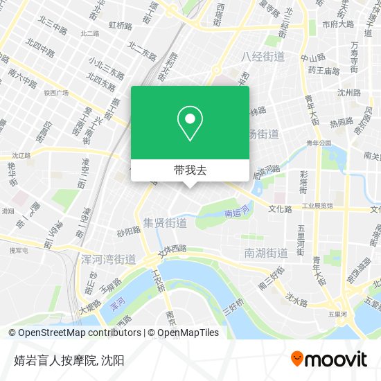 婧岩盲人按摩院地图