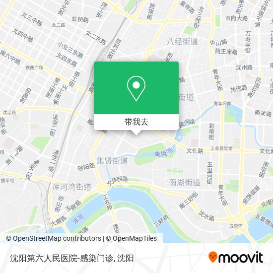沈阳第六人民医院-感染门诊地图
