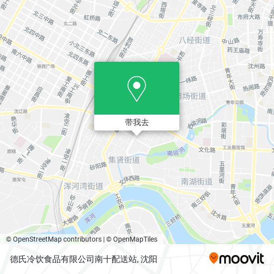 德氏冷饮食品有限公司南十配送站地图
