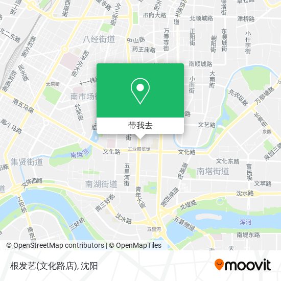 根发艺(文化路店)地图