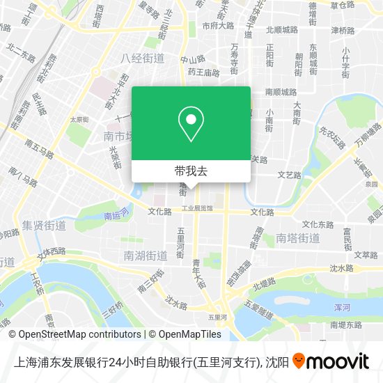 上海浦东发展银行24小时自助银行(五里河支行)地图