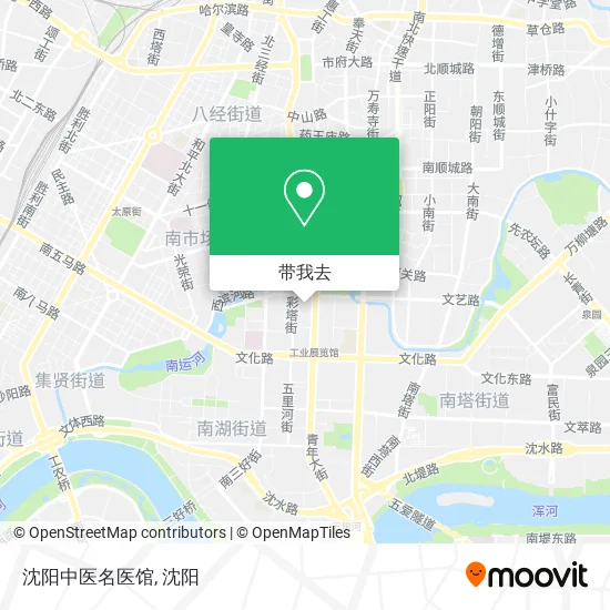 沈阳中医名医馆地图