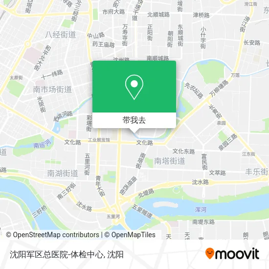 沈阳军区总医院-体检中心地图