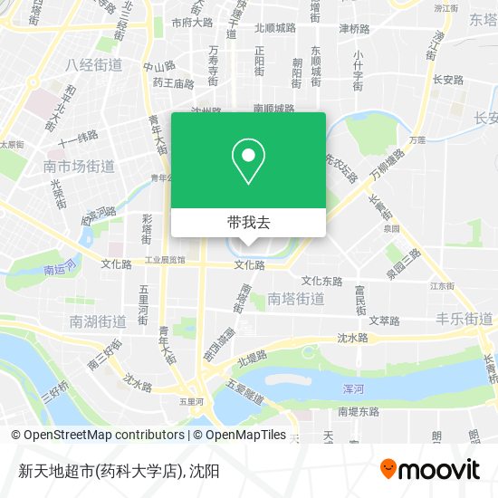 新天地超市(药科大学店)地图