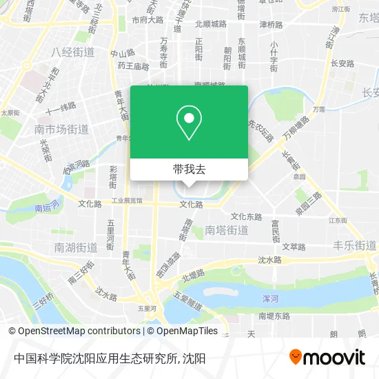 中国科学院沈阳应用生态研究所地图