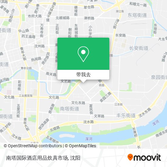 南塔国际酒店用品炊具市场地图